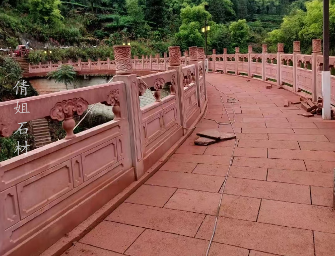 红砂岩栏杆